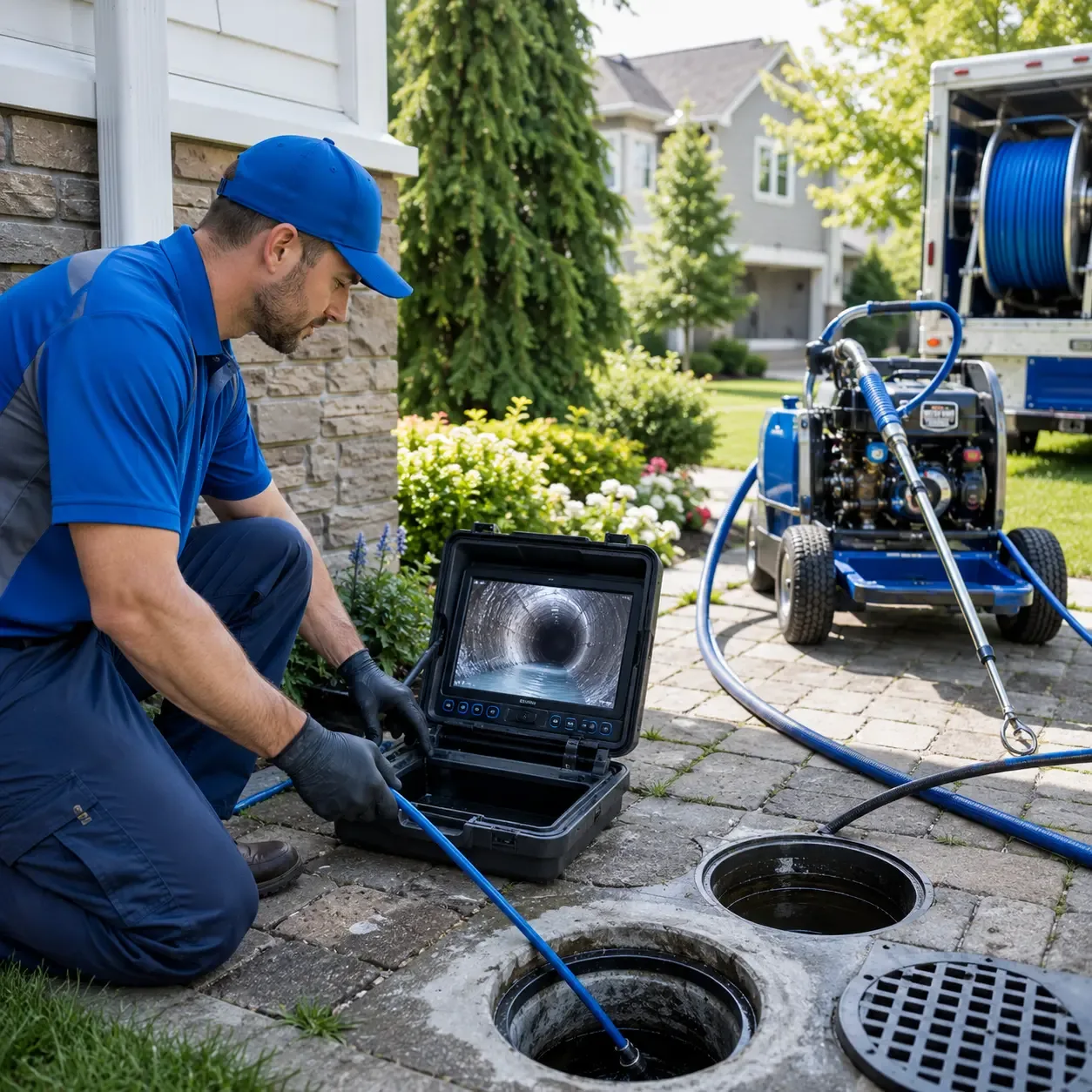 Outdoor drain cleaning professionals serving New Berlin, IL