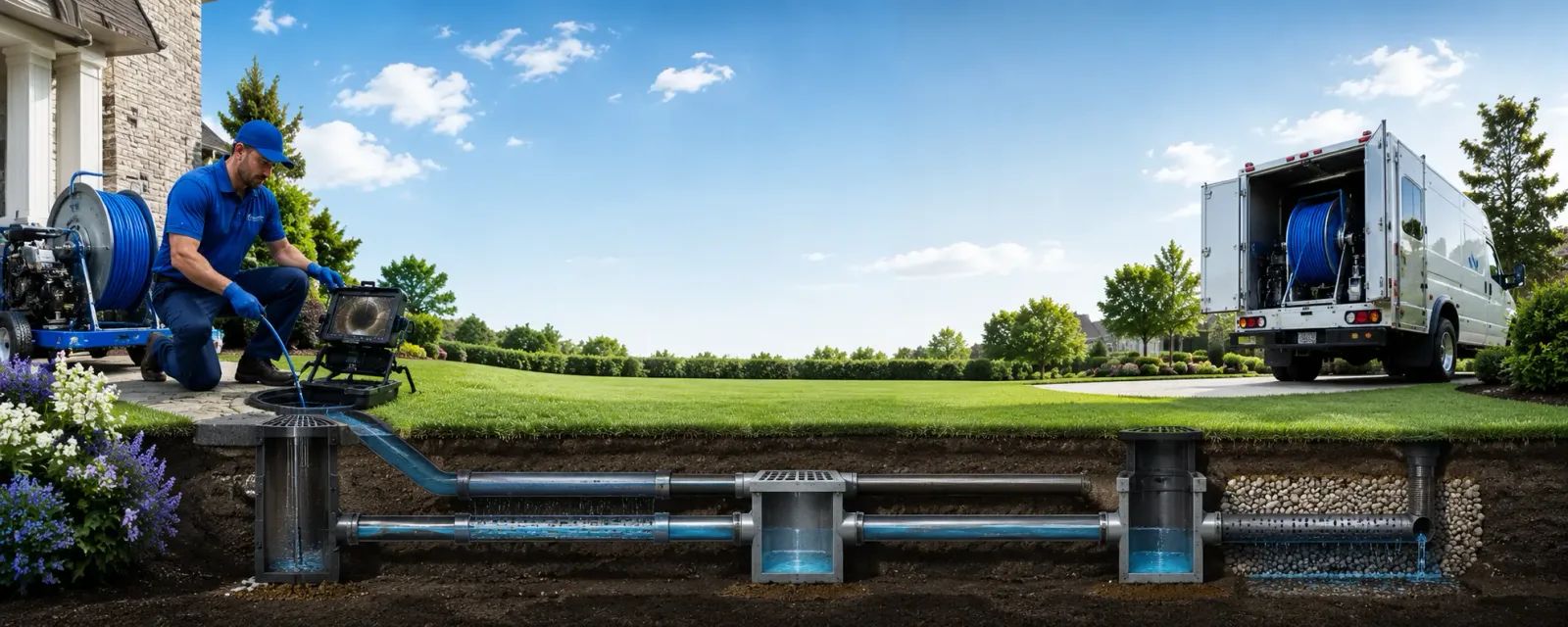 Outdoor drain cleaning information for New Berlin, IL